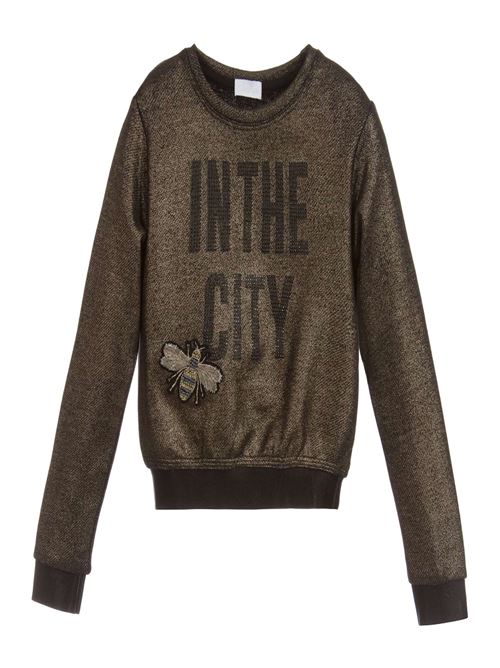 Metallic Gold Sweatshirt FUN & FUN | FNBST0071UN